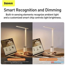 Baseus Smart Eye Series Rechargeable Folding Reading Desk Lamp ( Smart Light ) White 